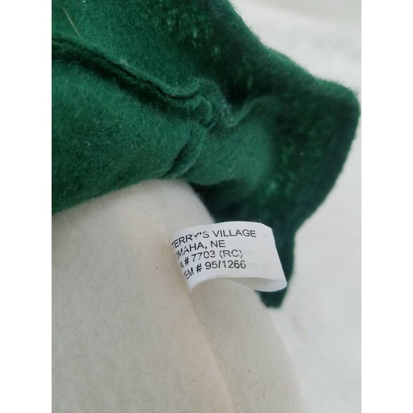 Terry's Village Snowman Wrapped in Christmas Tree Plush Bean Bottom Free Stand - Picture 8 of 9